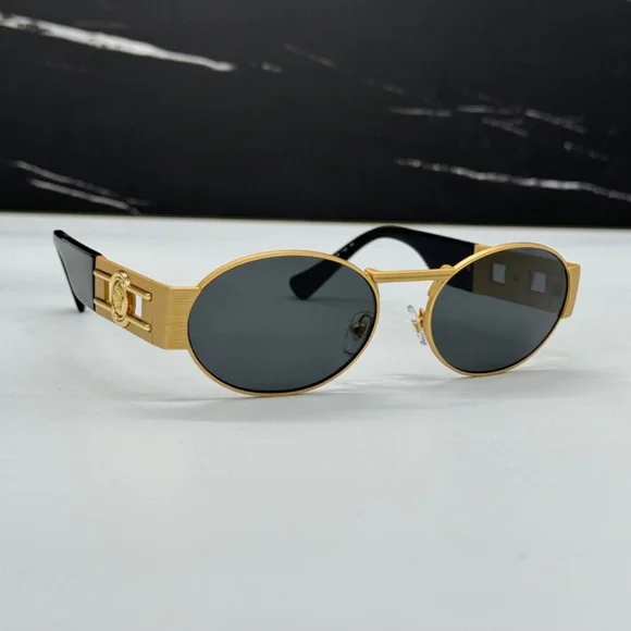 NEW MOD 2264 1002/87 VERSACE UNISEX SUNGLASSES VE2264 100287 GOLD VE2264 1002/87